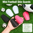 thumbnail image 4 of Lsupdaol 3 Pairs Mini Soccer Shin Guards Extra Miniature Shin Pads 3.74 x 2.36 Inches Small Football Guards for Youth Adults Men Women Players Protective Sports Equipment, 4 of 7