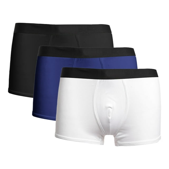 Aayomet Men's Boxer Briefs Rise Underwear Combination Breathable Boxer Shorts Swimming Trunks (White, S)