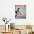 thumbnail image 2 of Creowell  Canvas Wall Art - Long Lasting Color Tone -16x20 in/12x16 in Cyan Pink Wall Decor Bird Themed Office Wall Decor, 2 of 4