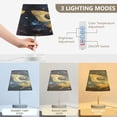 thumbnail image 4 of WOBOGO Star Yellow Butterfly Table Lamps Bedroom 3-Speed Dimmable Farm Style with Fabric Shade for Reading and Home Office, 4 of 8