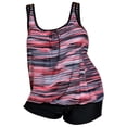 thumbnail image 1 of Aayomet Bathing Suit for Women Swimsuit Hot Spring Swimsuit Loose Tankini Swimsuit Control Belly Two Piece Set (Red, L), 1 of 5