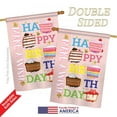 thumbnail image 3 of Breeze Decor 15114 Party & Celebratio Make a Wish 2-Sided Vertical Impression House Flag - 28 x 40 in., 3 of 3