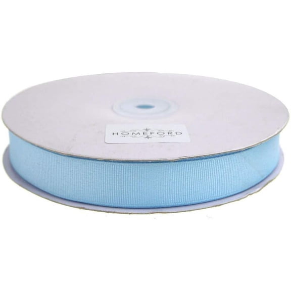 Solid Grosgrain Ribbon, 5/8-Inch, 50 Yards, Light Blue
