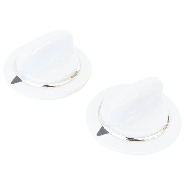 KITCHEN BASICS 101 2 Pack WE1M654 White Dryer Timer Knob Replacement