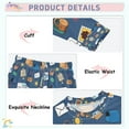 thumbnail image 3 of FORMRS Long Sleeve Top and Pants Pajama Set for Niños 2-Piece Sleepwear, Sizes 18M-8Y, Cartoon Mail Truck Pattern, 3 of 6