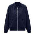 thumbnail image 5 of Perfectbot Women's Bomber Jacket, Waterproof Windproof Lightweight Full Zip Casual Fall Outwear, 5 of 8