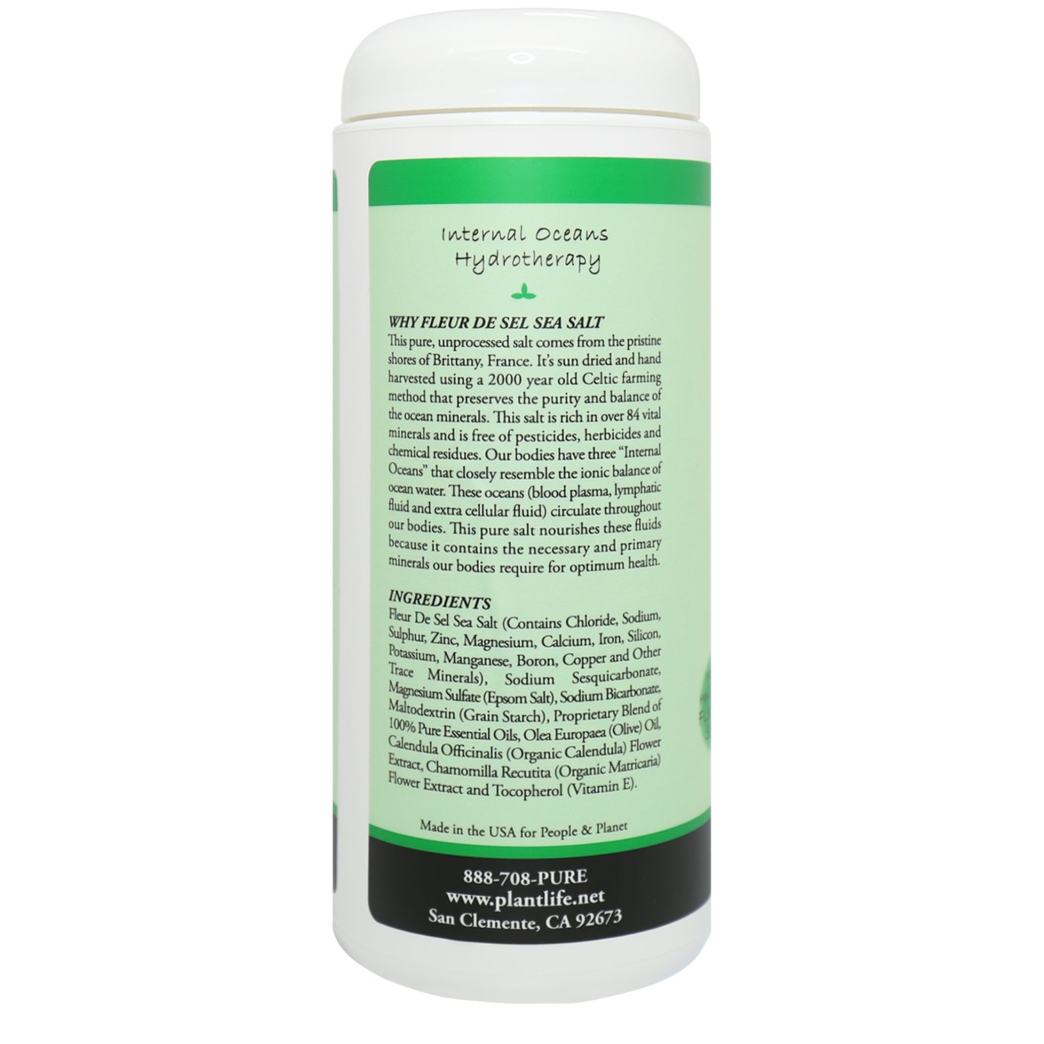 Plantlife Detox Therapeutic Mineral Bath Salt – Purifying Aromatherapy Soak with Natural Ingredients, 16 oz