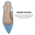 thumbnail image 5 of Journee Collection Womens Sylvia Sling Back Covered Block Heel Pumps, 5 of 7