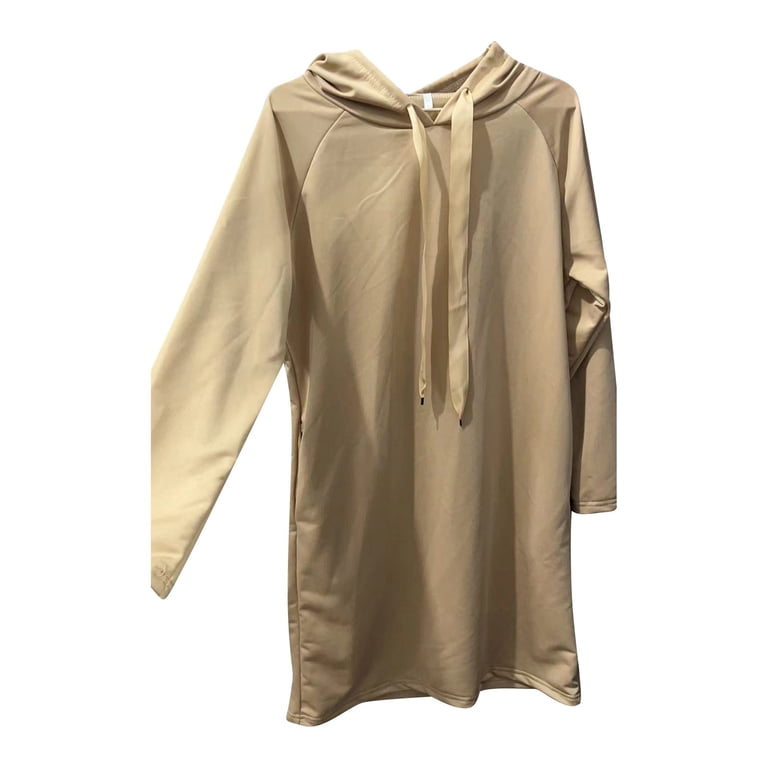 knee length dresses for ladies Plus Size Tracie Hoodie Mini Dress main image 1