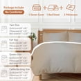 thumbnail image 6 of Queen 4 Piece Bedding Set Ombre Color Minimalist Art Soft Breathable Duvet Cover and Pillowcase, Brown Gray Gradient Texture Duvet Cover Set Bed Sheets for Bedroom Dormitory Guest Room, 6 of 9