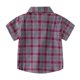 thumbnail image 2 of Camisas de manga corta con botones para niños, camisa a cuadros estilo búfalo para niños pequeños con bolsillo, camisa de vestir de uniforme escolar, 2 of 8