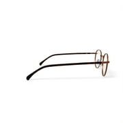 Walmart Men's FM17267A Round Prescription Eyeglasses with Case, Brown