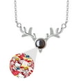 thumbnail image 2 of Hello kitty Deer antler necklace, deer antler projection necklace with box exquisite necklace birthday gift, 2 of 6