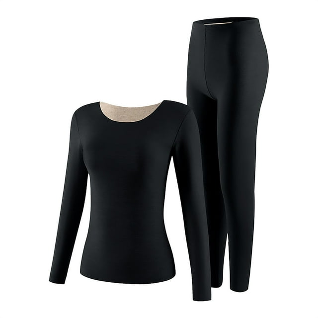 Women Elastic Thermal Inner Wear Thermal Underwear Warm Elastic Tops Pants Sets
