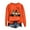 Orange, variant on Maplenight Halloween Sweatshirt for Women Gnome Pumpkin Graphic Long Sleeve Crew Neck Pullover Womens Tops for Fall Winter