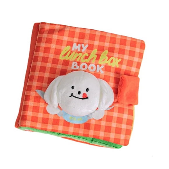 Juguete de peluche dispensador de golosinas para perros, libro de peluche para perros, juguete para perros de peluche arrugado y chirriante, libro de peluche para perros, juguetes chirriantes, rendimiento de alta gama
