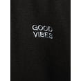 thumbnail image 5 of No Boundaries Juniors' Good Vibes Brushed Fleece Joggers, 5 of 6