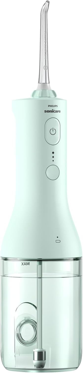 Philips Sonicare Power Flosser 2000 Cordless, Oral Irrigator for a complete clean in 60 seconds, Mint, HX3822/14