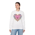 thumbnail image 4 of Floral Heart Sweatshirt, Floral Love Sweatshirt, Valentine's Day Sweatshirt, Heart Floral Sweatshirt, 4 of 54