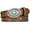 A-Dark Brown, variant on SUOSDEY Turquoise Buckle Western Leather Belt for Women Men Cowgirl Cowboy Concho Leather Belt