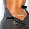 thumbnail image 7 of Sexy Waist Angel Wings Body Chain Bikini Necklace Belly Beach Jewelry Accessories Girl Waist Beads For Women, 7 of 7