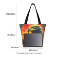 thumbnail image 3 of Honeii Hawaiian Style Bald Eagle Print Women Top Handle Satchel Handbags,Fashion Handbag,Messenger Tote Bag Purse for Women,Shoulder Bag Handbag for Travel, Work, 3 of 6
