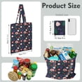 thumbnail image 4 of Small Floral Foldable Shopping Bag - Durable & Compact Eco-Friendly Tote for Groceries, 4 of 6