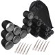 thumbnail image 3 of Juego de 6 rulos sin calor con pinzas metálicas para cabello largo o corto, ideales para salones de belleza y para peinar en casa., 3 of 5