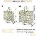 thumbnail image 2 of FORMRS Womens Corduroy Tote Bag Crossbody Shoulder Handbag with Pocket, Autumn Greenery, 2 of 7
