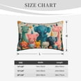 thumbnail image 2 of Salouo Cute Animal Party Print Print Pillow Case Cover,Wrinkle-Free Bed Pillow Cover Pack of 1 Home Decor Fade-Resistant and Stain-Resistant ,Pillows Not Included -16"x24", 2 of 8