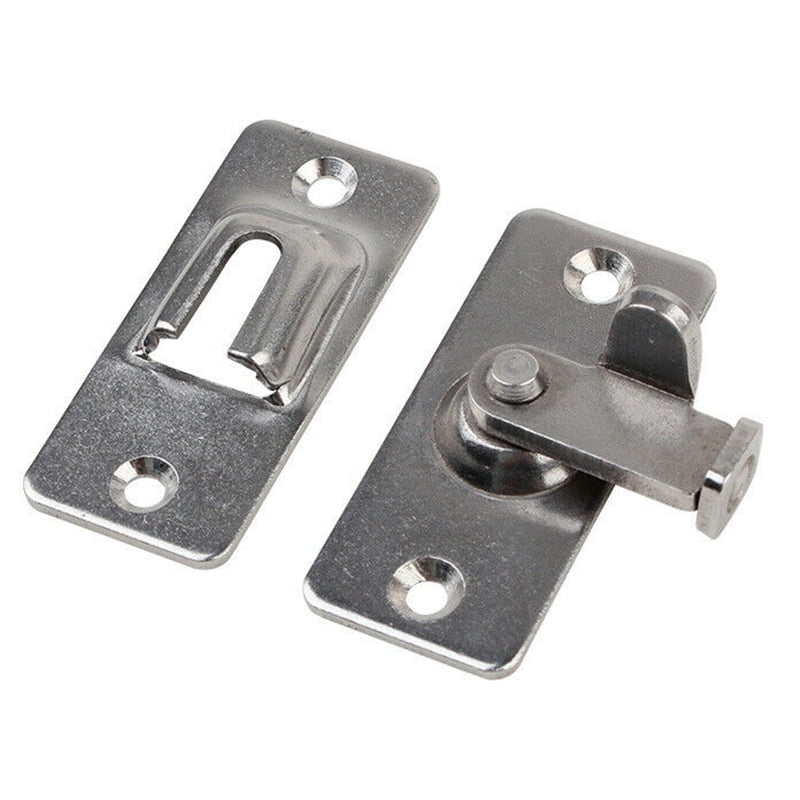 90 Degree Stainless Steel Door Lock Latch Sliding Lock Door Bolt For Home Doors