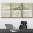 thumbnail image 2 of wall26 Framed Canvas Print Wall Art Set Minimal Pastel Green Grunge Landscape Abstract Shapes Illustrations Modern Art Decorative Multicolor Chic for Living Room, Bedroom, Office - 24"x36"x, 2 of 5
