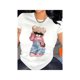 thumbnail image 1 of Cute Bear Print T-shirt Short Sleeve Crew Neck Casual Top for Summer Women's Clothing Tee Streetwear, 1 of 6