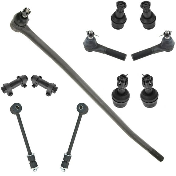 TRQ 11pc Front Steering Suspension Kit Tie Rods Ball Joints Sway Bar End Links PSA59896