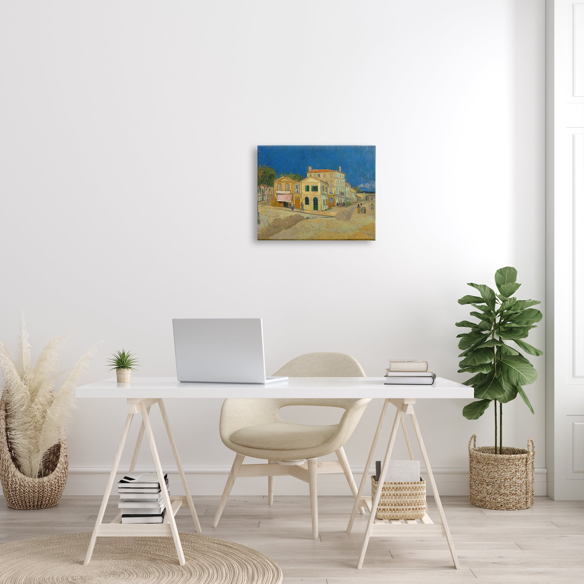 Stupell Industries The Yellow House Vinvent van Gogh Classic Painting Painting Gallery Wrapped Canvas Print Wall Art, Design by one1000paintings