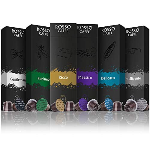 Rosso Coffee Capsules for Nespresso Original Machine 60 Gourmet
