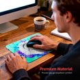 thumbnail image 6 of LIVEKEY Mouse Pad Durable Easy Clean Non Slip Stitched Edge with Artistic Eye and Watercolor Splash Design for Gaming and Office Desk 26x21cm, 6 of 6
