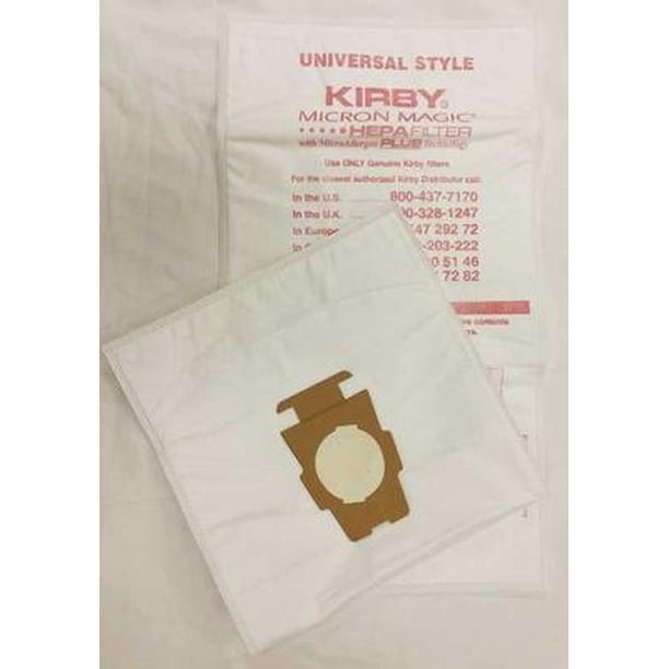 Genuine Kirby 204814G Micro Allergen Plus Cloth HEPA Style Vacuum Cleaner Bags [Single Loose Bag