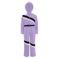 thumbnail image 3 of TiaoBug Kids Snow Suit for Girls One Piece Ski Suit Hooded Jumpsuit Waterproof Mountaineering Hiking Overalls Light Purple 14, 3 of 7