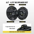 thumbnail image 4 of Scosche 6.5" 4-Way Car Audio Speaker Pair – 200W Peak Power – Precision HD Sound, HD6504A-WM1SD, 4 of 8