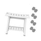 thumbnail image 4 of Banco de ducha, taburete, asiento de baño, cambiador de zapatos, regalo con estante de almacenamiento para Blanco, 4 of 9
