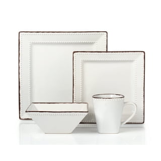 Everyday White® Beaded 16 Piece Dinnerware Set, Service for 4