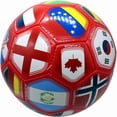 thumbnail image 3 of Country Flags Soccer Ball Size 5, World Club National Teams, Flag Soccer Ball - Red, 3 of 5
