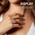 thumbnail image 4 of Bague Intelligente avec Écran d'Affichage APP Multiples Modes Sportifs IP68 Résistant à l'Eau Acier Inoxydable 18mAh Bague D\'entraînement Physique Intelligente pour Cyclisme Course, 4 of 7