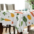 thumbnail image 5 of Yayeee Tablecloths 54" x 54" Rectangle Wrinkle Resistant Party Table Cover, Green Cute Vegetables, 5 of 8