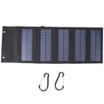 thumbnail image 1 of Panel solar portátil 10W 5V Cargadores de energía para actividades al aire libre (negro), 1 of 9
