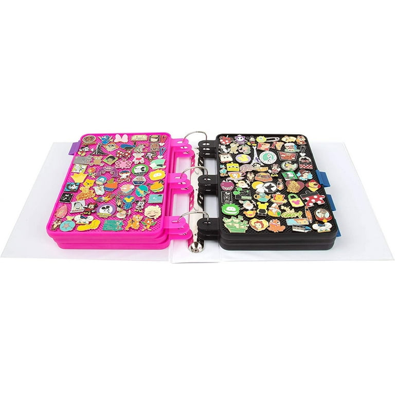  Enamel Pin Display Binder, Pin Boards for Enamel Pin Display,  Display and Trade Your Disney Pins, 280 Pin Capacity, Pin Trading Book,  Black : Office Products