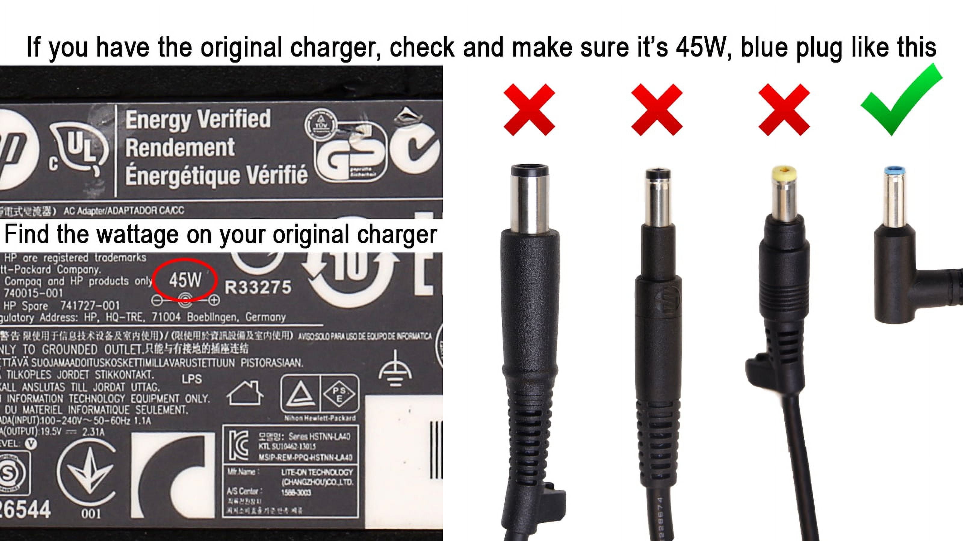 HP L25296-002 19.5V 2.31A Genuine Original Power Supply AC Adapter Charger