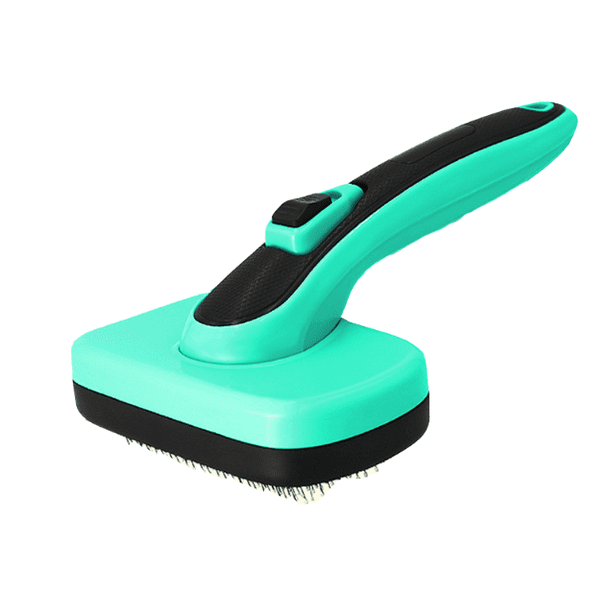 Cepillo autolimpiante para perros y gatos, cepillo para pelo de perros y gatos, eliminación de pelo con un solo clic, elimina eficazmente hasta el 95 % del pelo suelto y la caspa, para el aseo de perr