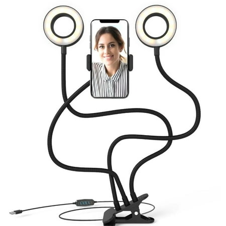 Bower Flexible Studio Twin Ring Light - Black